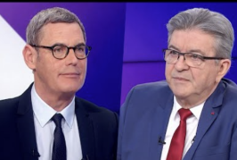 Cette homme est dangereux « « Ça suffit, maintenant ! Taisez-vous » : interrogé sur l’affiche représentant Hanouna, Mélenchon s’indigne