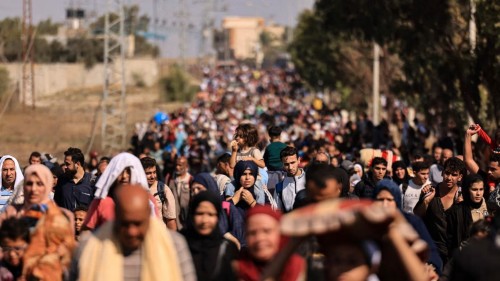 palestinians leaves gaza