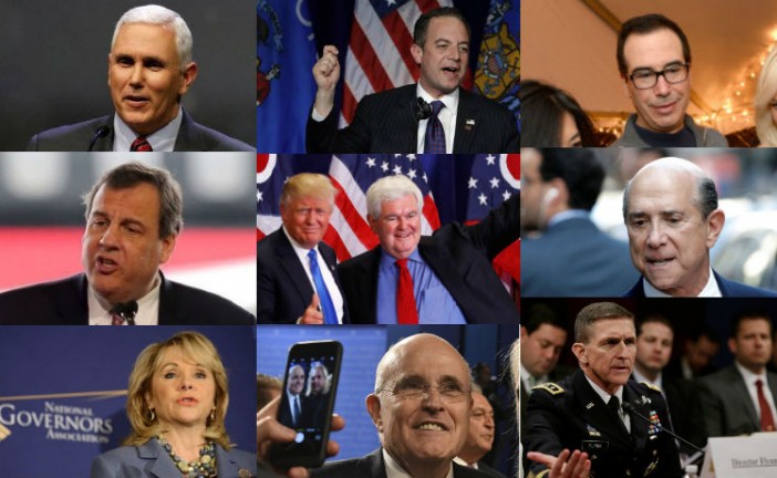 La future équipe présidentielle de Trump : Gingrich, Giuliani, Pence, Priebus, Eisenberg, tous de fervents soutiens d’Israël