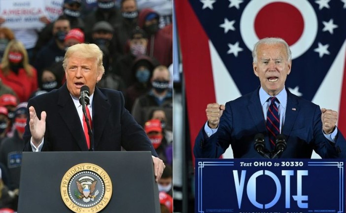 Le scrutin  très serré Donald Trump rattrape  son retard sur Joe Biden