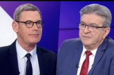 Cette homme est dangereux « « Ça suffit, maintenant ! Taisez-vous » : interrogé sur l’affiche représentant Hanouna, Mélenchon s’indigne